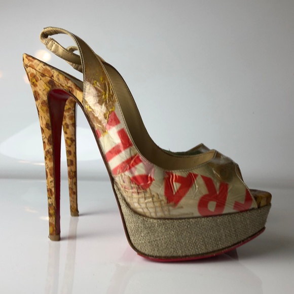 Christian Louboutin Shoes - Christian Louboutin Lady Peep 150 Winter Trash 39